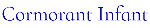 Cormorant Infant フォント